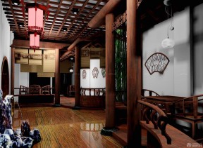 最新中式茶楼室内设计效果图图片