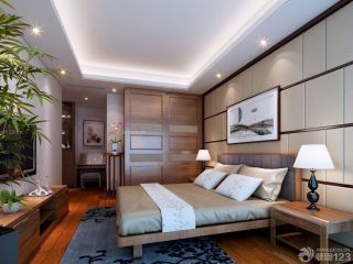 清新简约中式家具卧室装修图片
