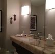 简约房子浴室镜前灯装修图片