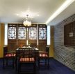 古典茶楼室内墙砖墙面装修效果图片