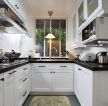 简约美式家装厨房白色橱柜装修效果图片