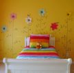 简约儿童房卧室黄色墙面装修效果图片