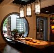 大型中式茶楼室内吊灯设计效果图片