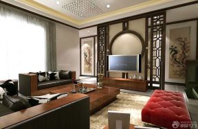 中式客厅设计 电视背景墙设计