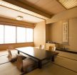 日式茶楼简约室内装修效果图2023图片