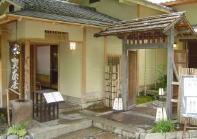 日式茶楼装修效果图 大门设计