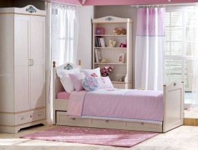 现代时尚儿童卧室套装家具效果图