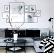 简约欧式客厅小户型转角布艺沙发装潢图