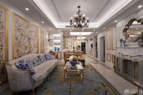 新古典欧式风格 客厅装饰效果图