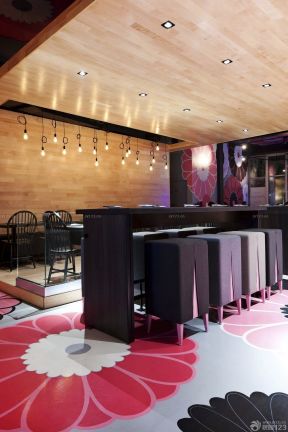 茶楼咖啡厅装修效果图 吧台设计
