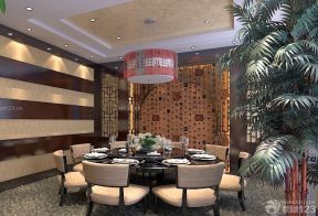 新中式飯店裝修效果圖 背景墻設(shè)計(jì)