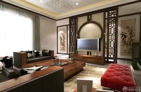 中式风格客厅水晶吊灯图片