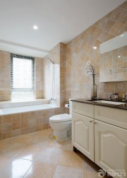 简约风格卫生间地瓷砖装饰效果图设计_装修1