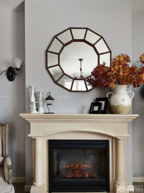 2023美式室內設計壁爐裝修效果圖片