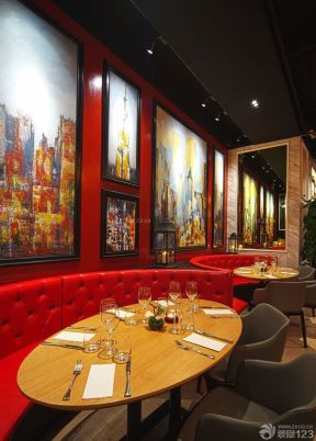 50平米小饭店装修效果图 背景墙设计