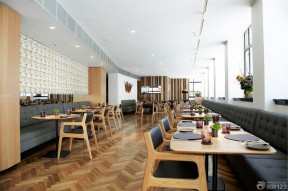50平米小饭店装修效果图 仿木地板地砖装修效果图片