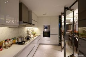 厨房隔断设计效果图 玻璃门装修效果图片
