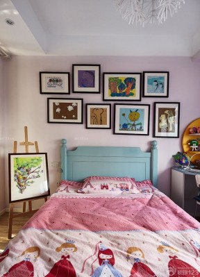 小孩卧室单人床装修效果图片