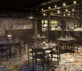 80平米小飯店裝修效果圖 拼花地板裝修效果圖片