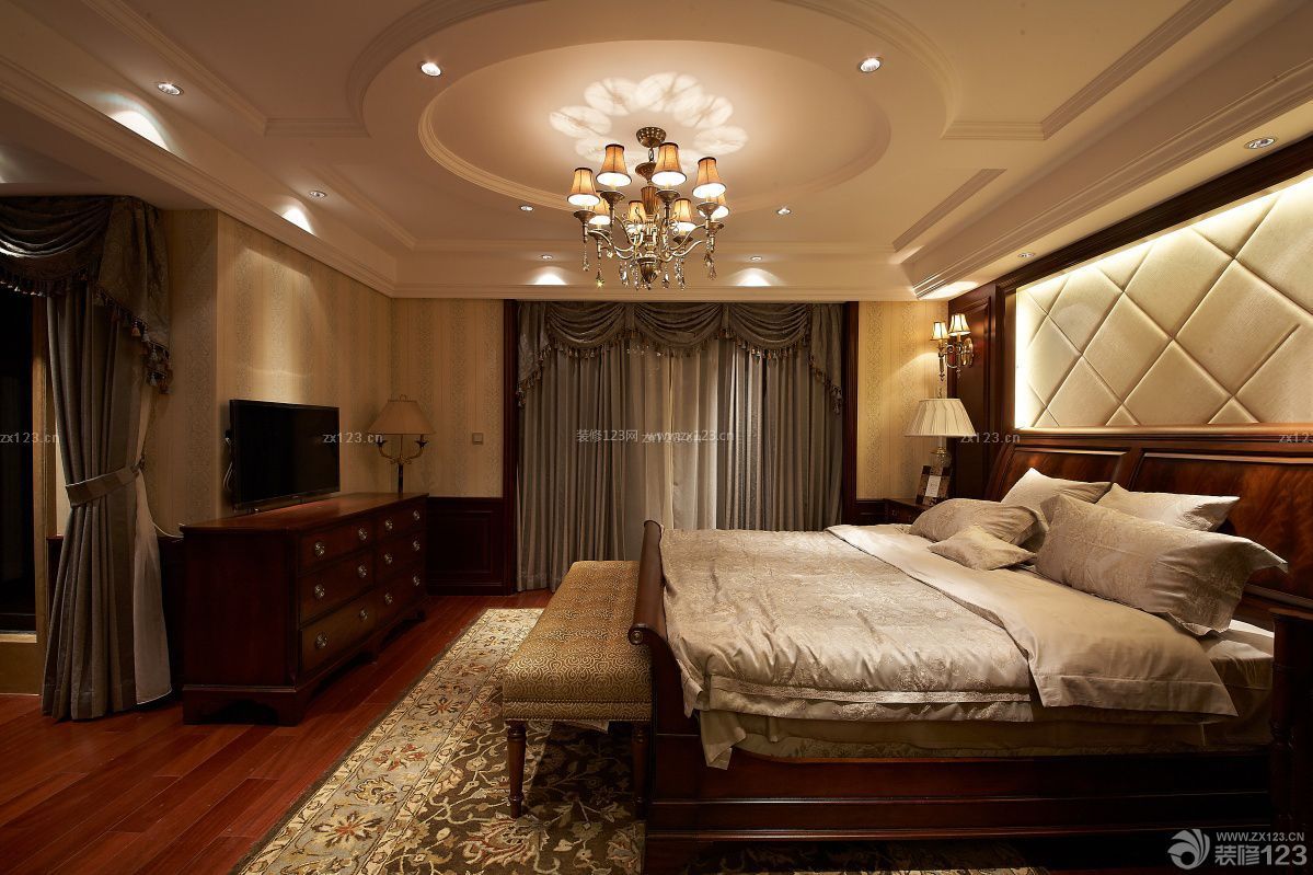 时尚现代美式卧室风格装修图