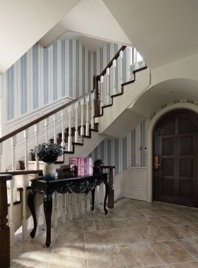 现代美式风格复式房楼梯设计