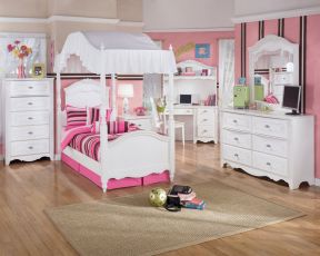 温馨粉色女生卧室 简欧风格装修