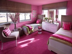温馨粉色女生卧室 简欧家装风格