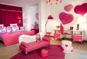 温馨粉色女生卧室 卧室装修效果图欣赏