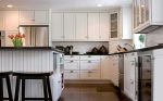 简约家居厨房白色橱柜装修效果图片