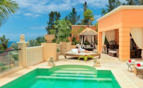 花园别墅地中海风格家居游泳池设计