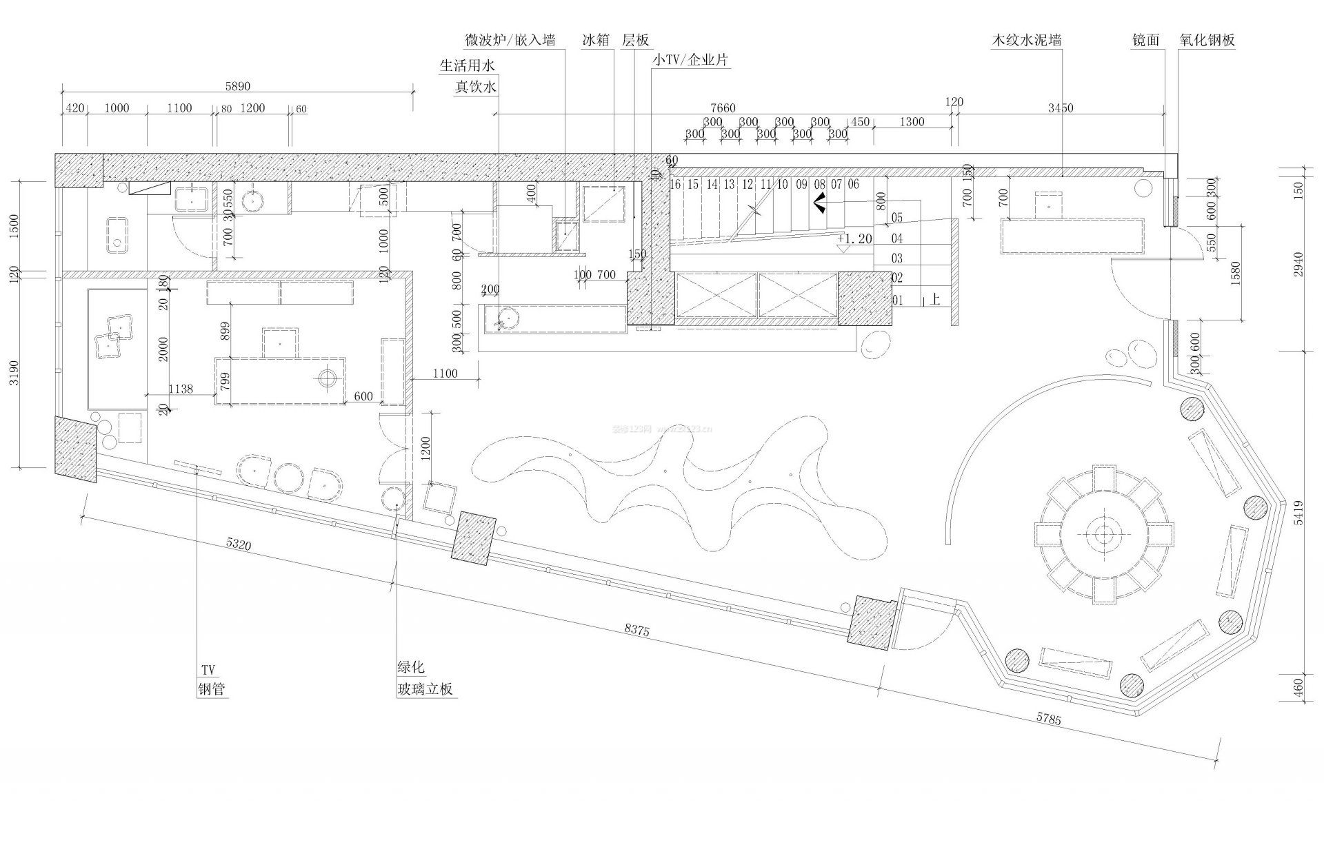 最新辦公室室內(nèi)裝修平面圖2023圖片