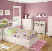 家居儿童卧室粉色墙面装修效果图片样板房