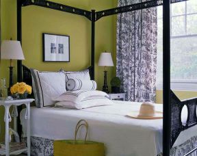 单身卧室设计图 藤艺床装修效果图片