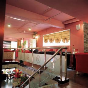 小型餐厅装修设计图 不锈钢楼梯扶手