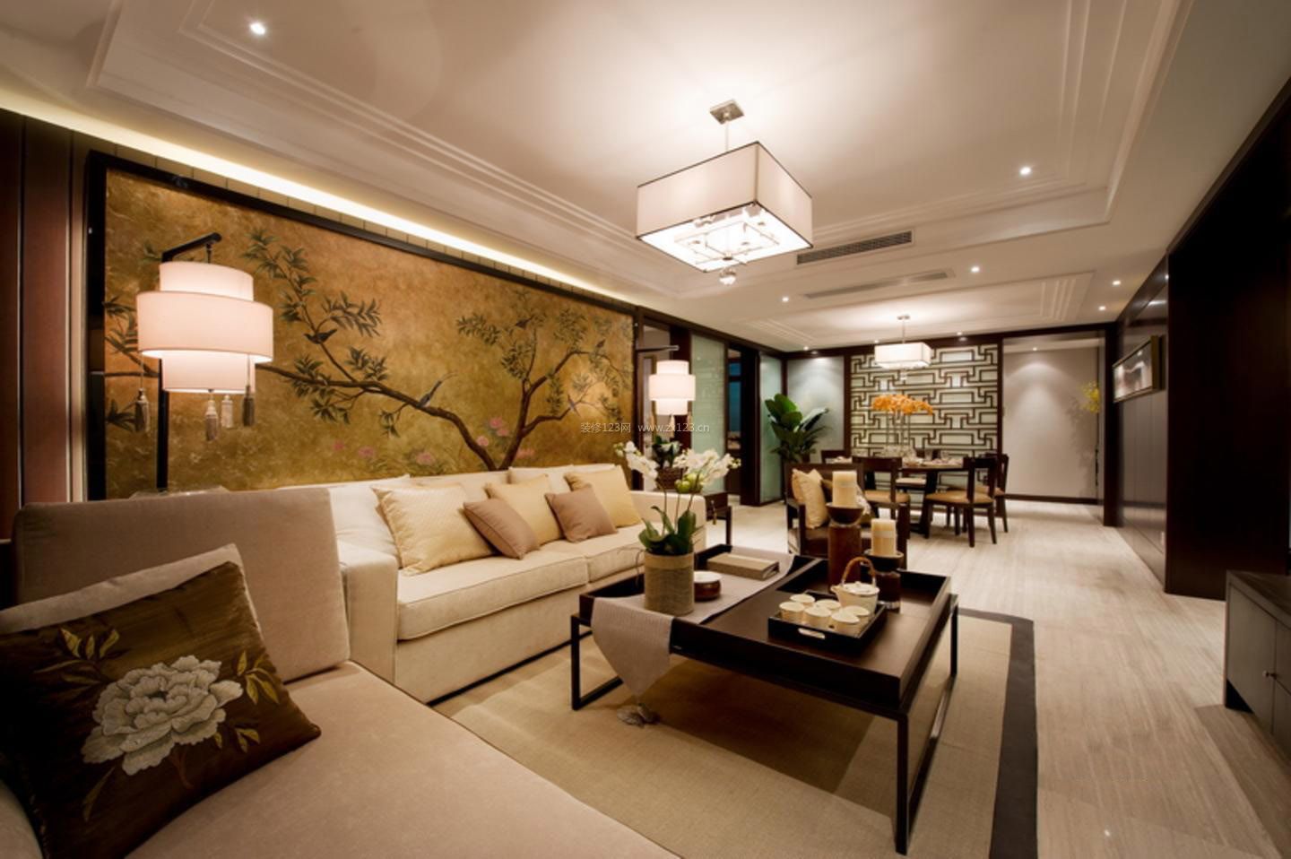 时尚中式客厅家装设计图片