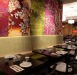 现代中式餐厅背景墙装修效果图