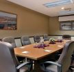 小会议室室内纯色壁纸装修效果图片