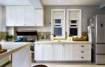 美式田园厨房白色橱柜装修效果图片