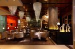 现代中式餐厅水晶吊灯图片