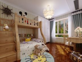 儿童卧室装修卧室实木家具图片