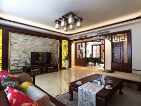 中式客廳家裝 現(xiàn)代時(shí)尚裝修