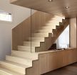 现代简约家装木楼梯装修效果图片