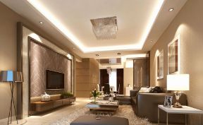 现代简约中式客厅水晶吊灯图片