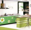 时尚简约绿色厨房图片