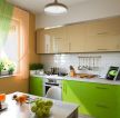 现代简约绿色厨房图片