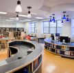 现代书馆收银台装修设计效果图片