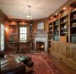 古典欧式风格家装书房设计效果图