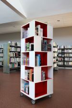 现代图书馆书架设计图片