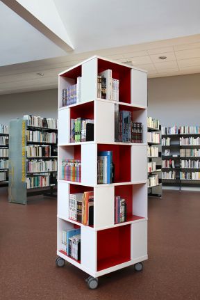 现代书馆设计 图书馆书架图片