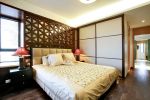 东南亚风格卧室床头背景墙装修效果图片